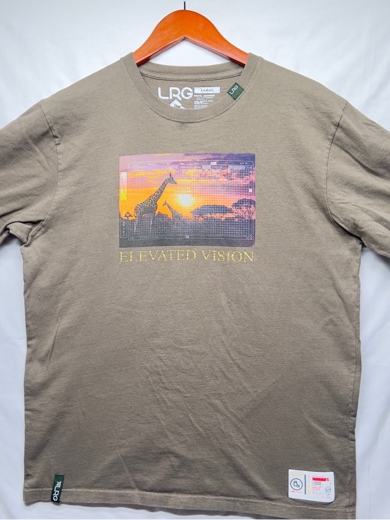 Lrg Olive Graphic 'Elevated Vision' Short Sleeve Tee